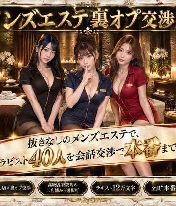 【同人熟専】メンズエステ裏オプ交渉師〜抜きなしの店で、セラピスト40人を本番まで落とす〜｜流出保管庫